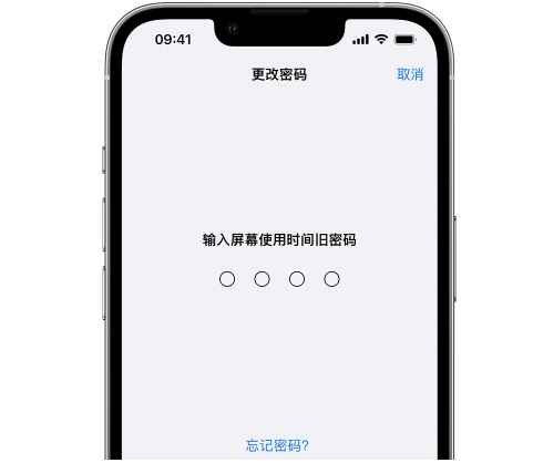 三才镇iPhone屏幕维修分享iPhone屏幕使用时间密码忘记了怎么办 