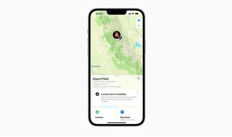 三才镇苹果14维修分享iPhone14系列中 FindMy功能通过卫星分享位置方法教程 