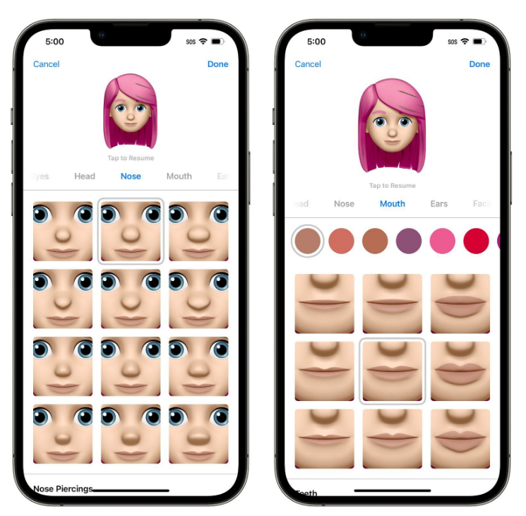 三才镇苹果手机维修分享​iOS 16中的拟我表情有了哪些变化和升级 