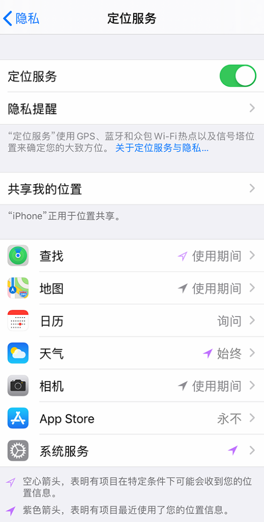 三才镇苹果手机维修分享iPhone 状态栏中时间显示为蓝色图标是什么情况 